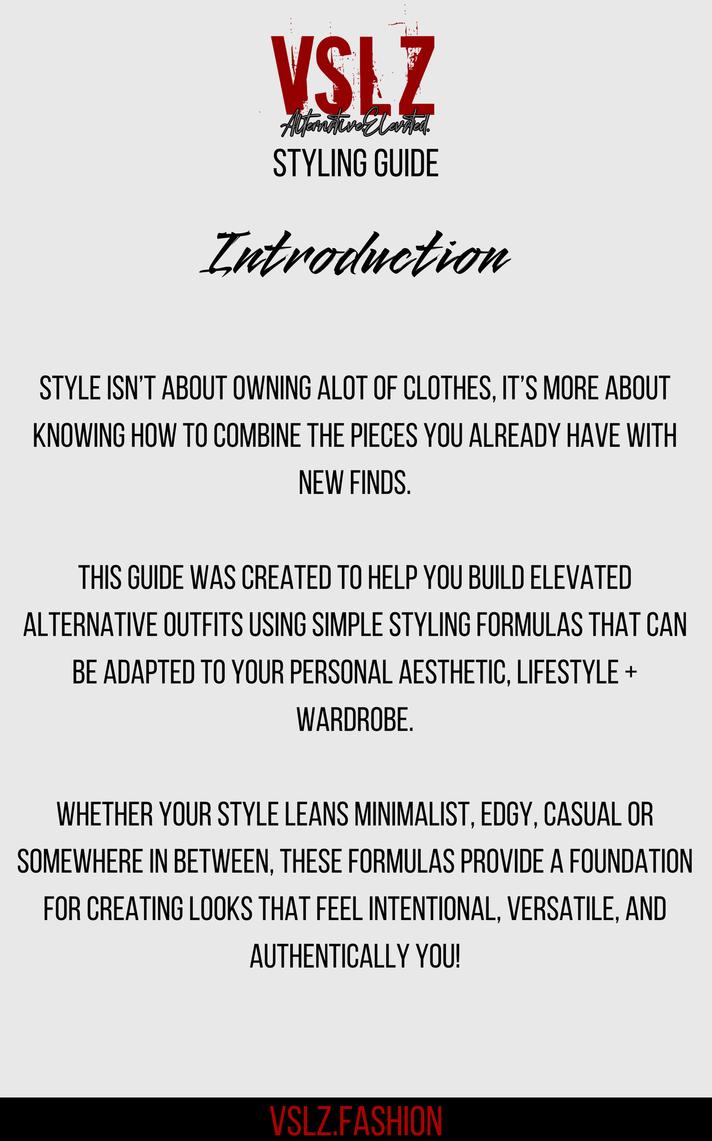 Styling Guide Vol.1