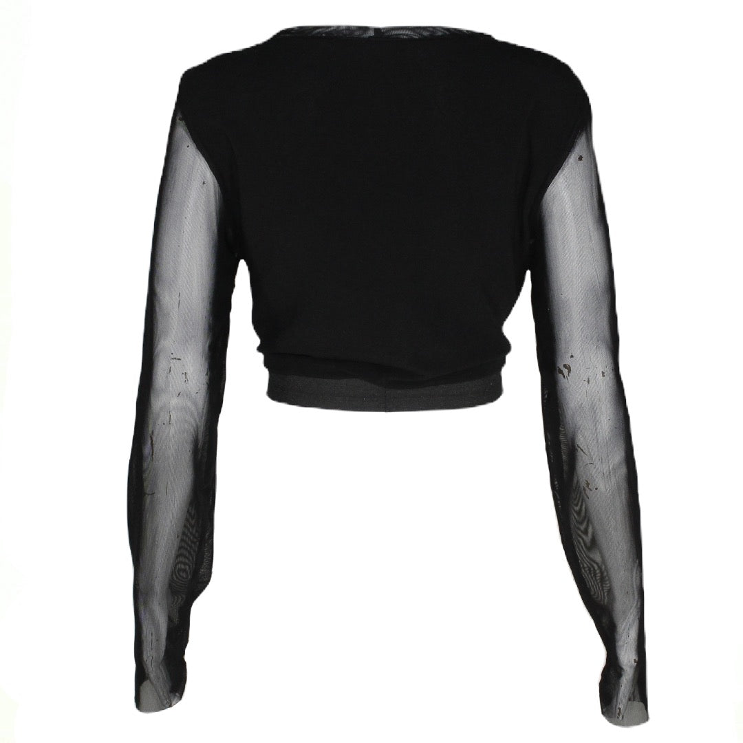 Bustier Crop Sweatshirt