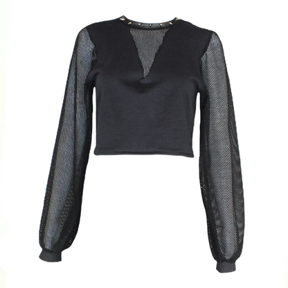 Netted Crop Top