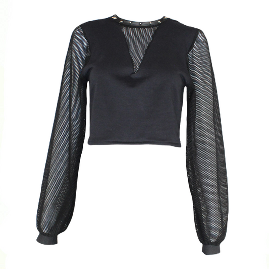 Netted Crop Top